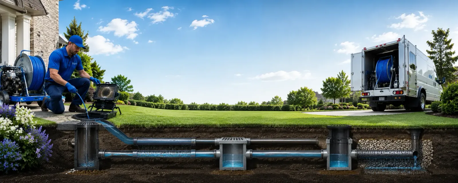 Outdoor drain cleaning information for Penn, ND